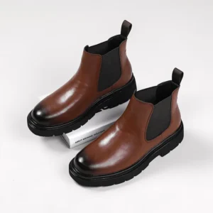 Men's High Top Casual Shoes: Winter Plush Boots, Fashion Street Style, Comfortable and Durable - Color